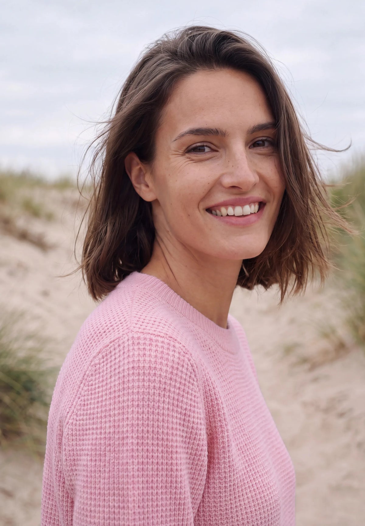 Strickpullover aus Baumwollmix