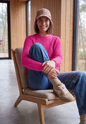Strickpullover aus Baumwollmix