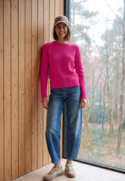 Strickpullover aus Baumwollmix
