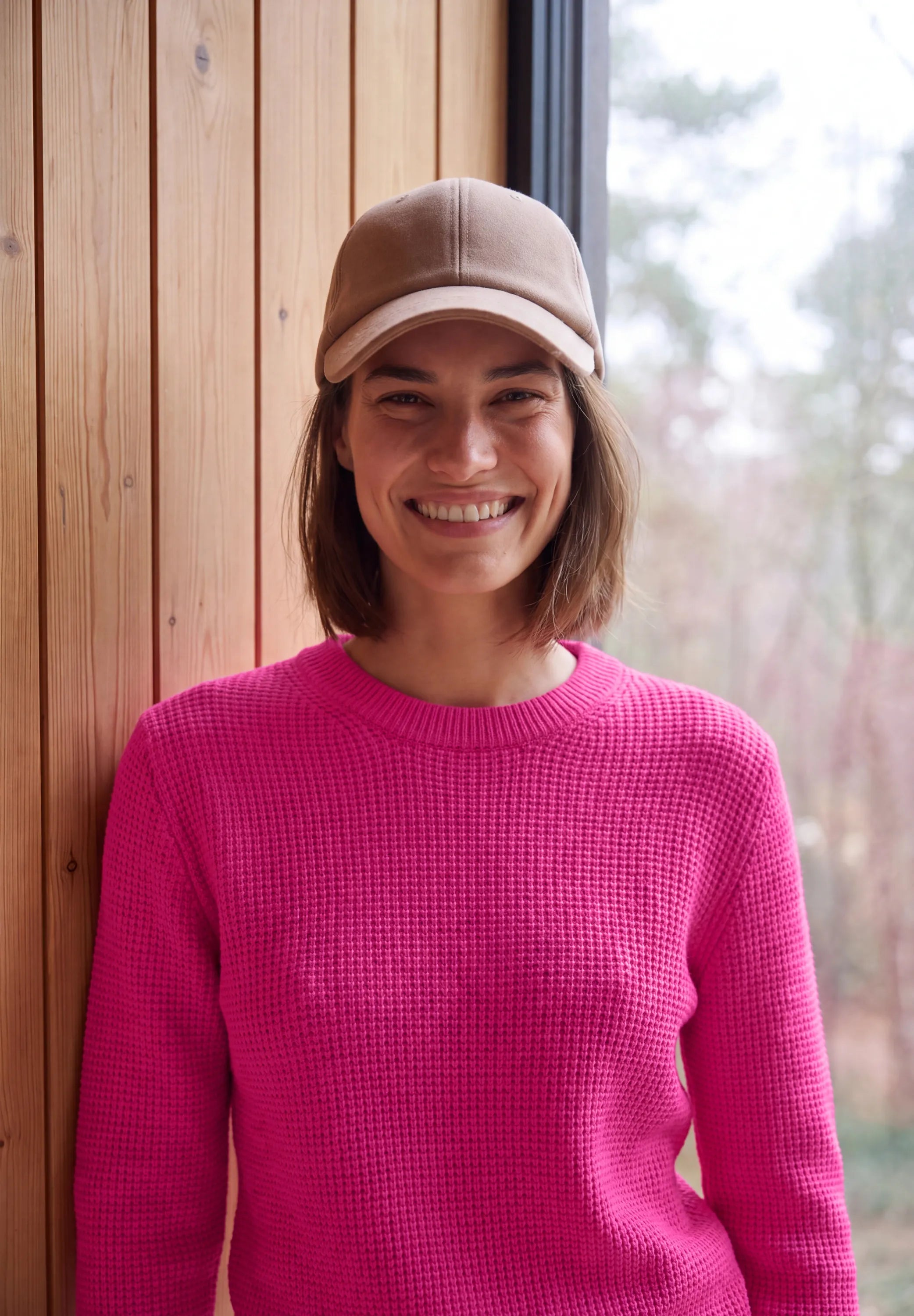 Strickpullover aus Baumwollmix