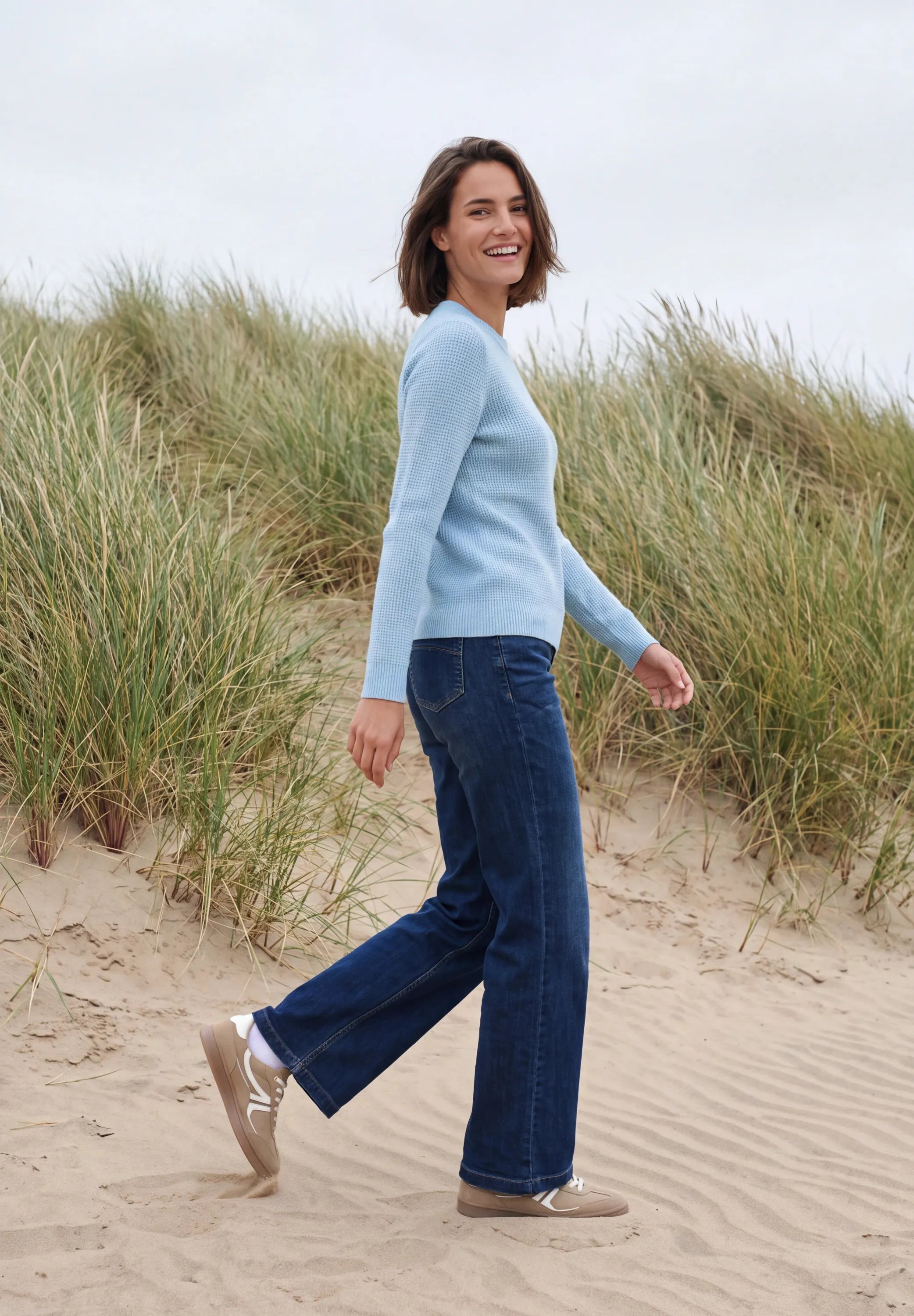 Strickpullover aus Baumwollmix