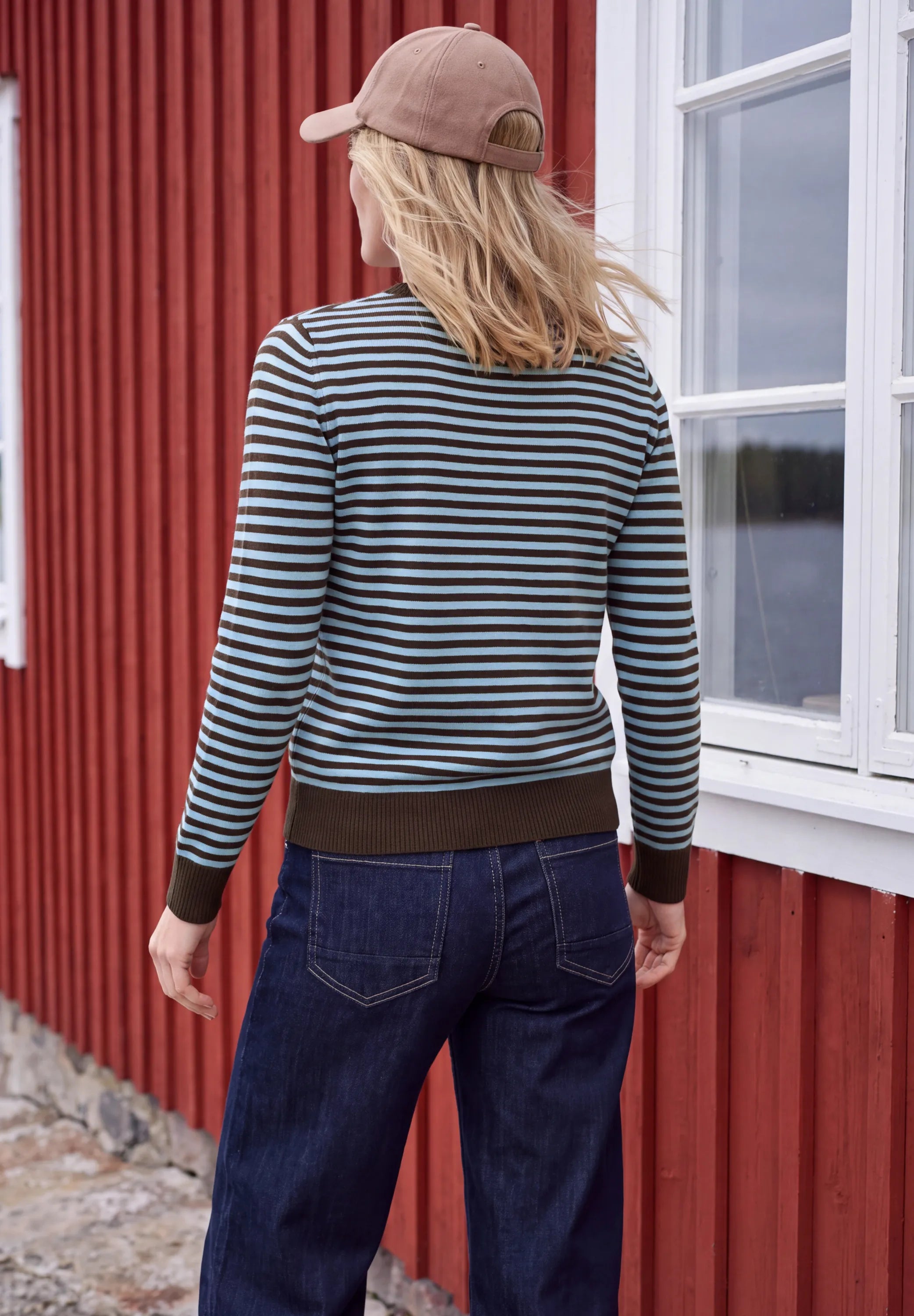 Strickpullover gestreift