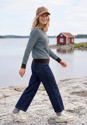 Strickpullover gestreift