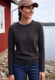 Strickpullover gestreift