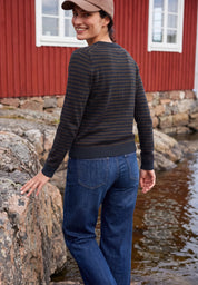 Strickpullover gestreift