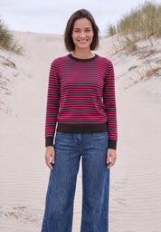 Strickpullover gestreift