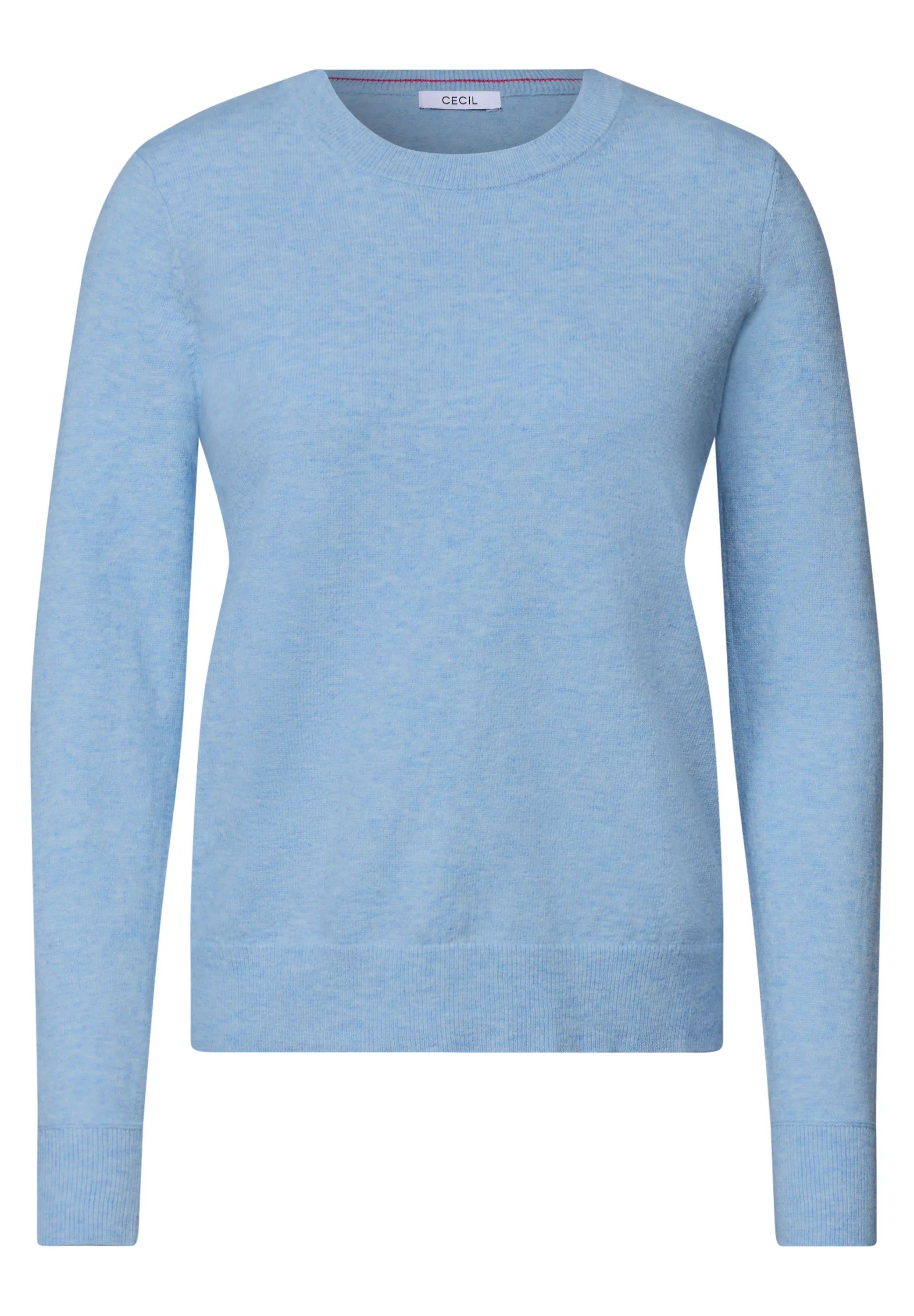 Strickpullover mit Rundhals