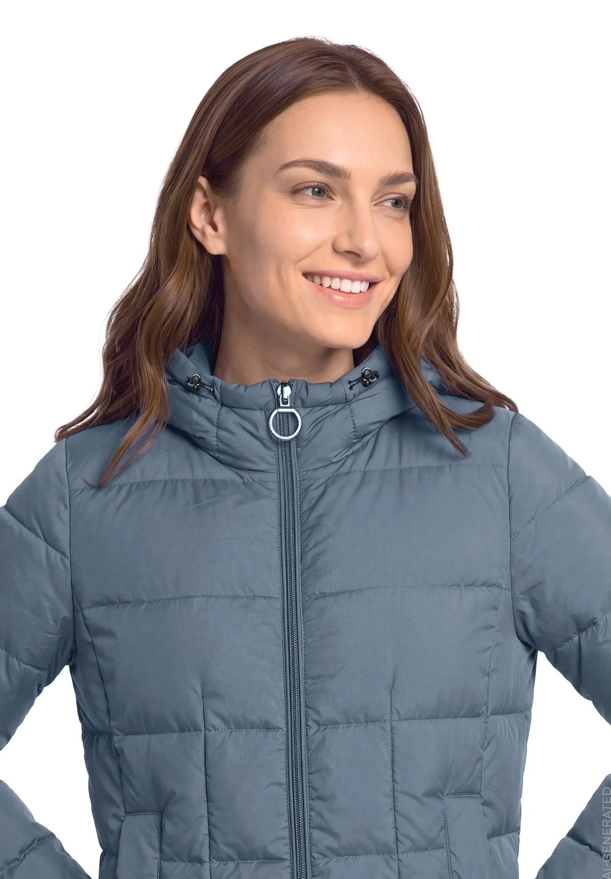 Daunen Steppjacke mit Kapuze
