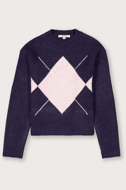 Strickpullover gemustert