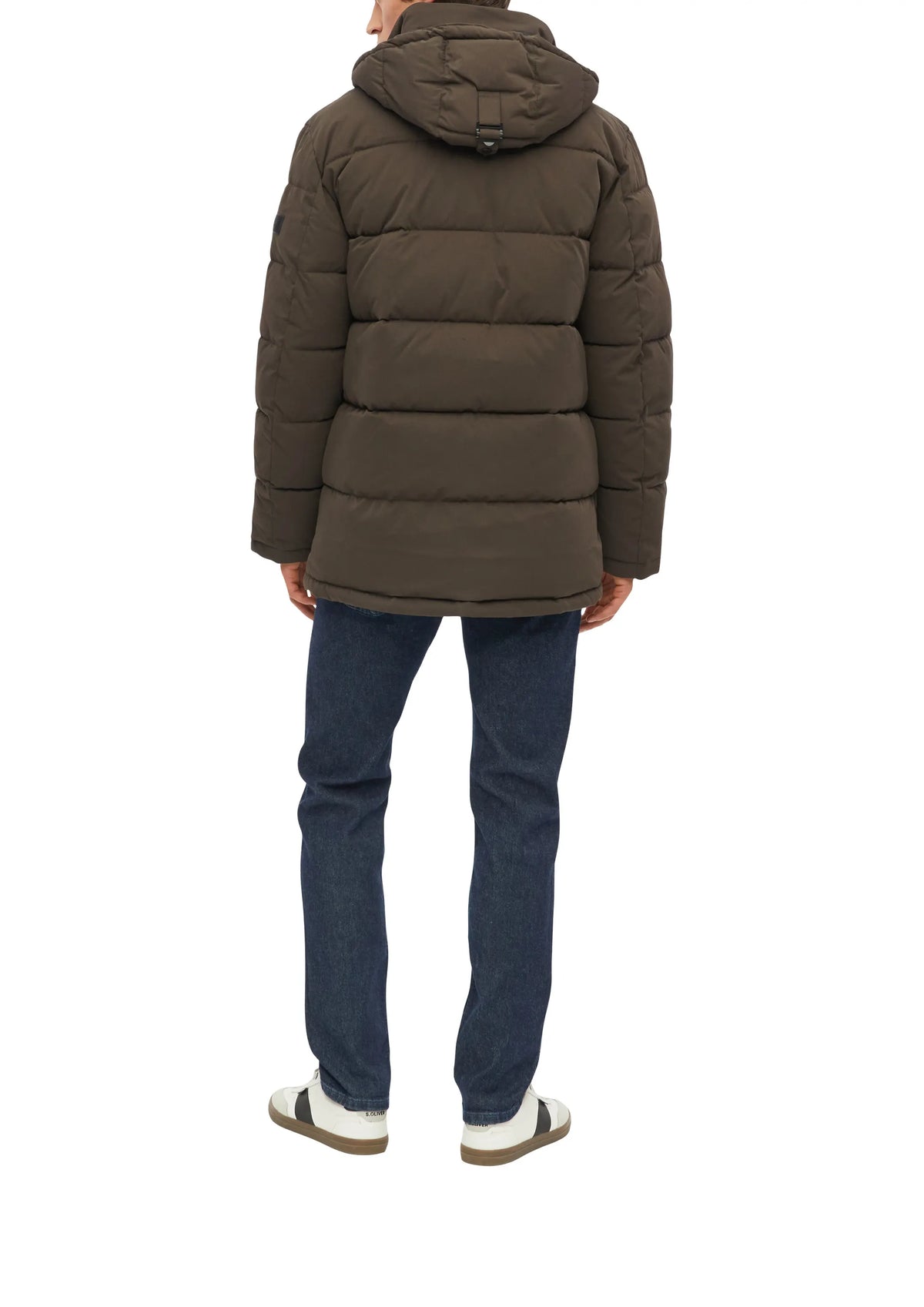 Steppjacke mit abnehmbarer Kapuze