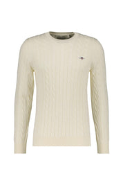 Strickpullover mit Zopfmuster