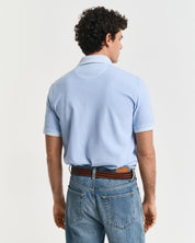 SUNFADED SS POLO, FRESH BLUE