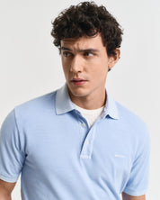 SUNFADED SS POLO, FRESH BLUE