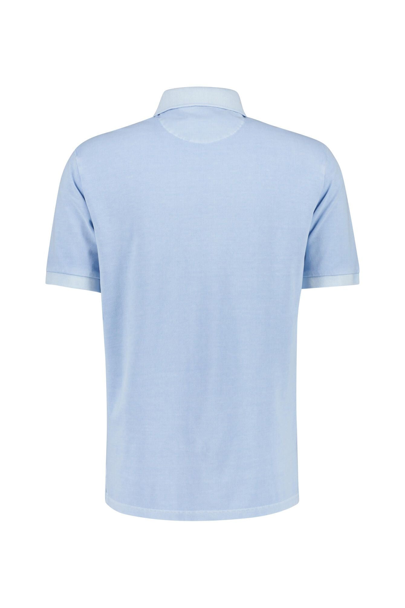 SUNFADED SS POLO, FRESH BLUE