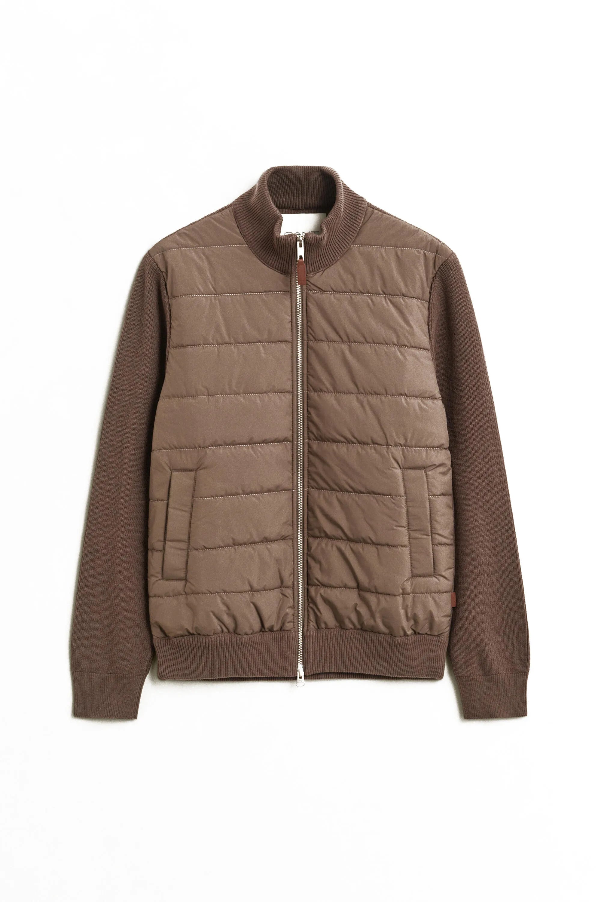 Hybridjacke aus Wollmix