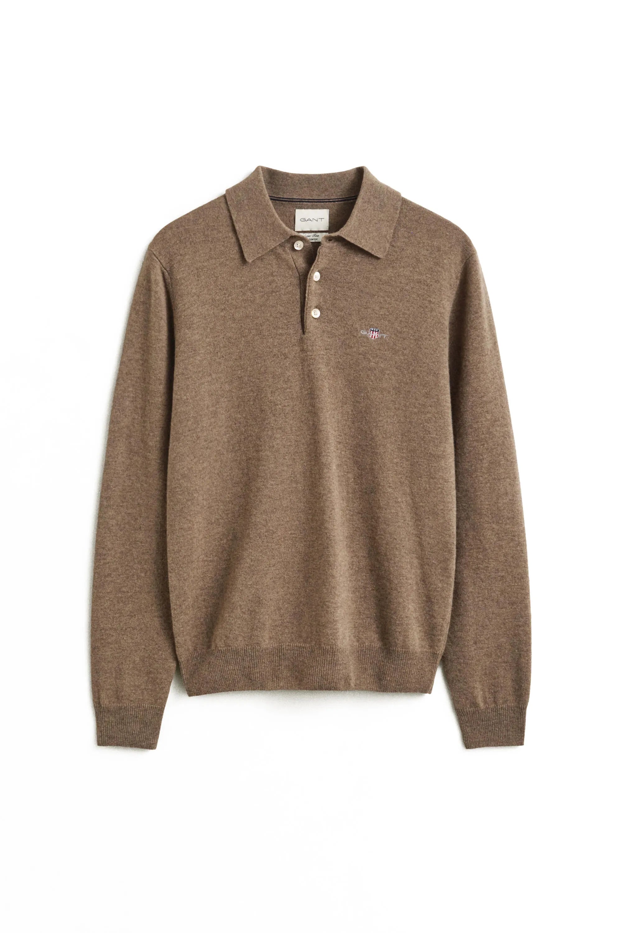 Strickpoloshirt aus Wolle