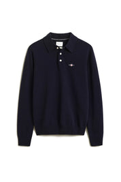 Strickpoloshirt aus Wolle