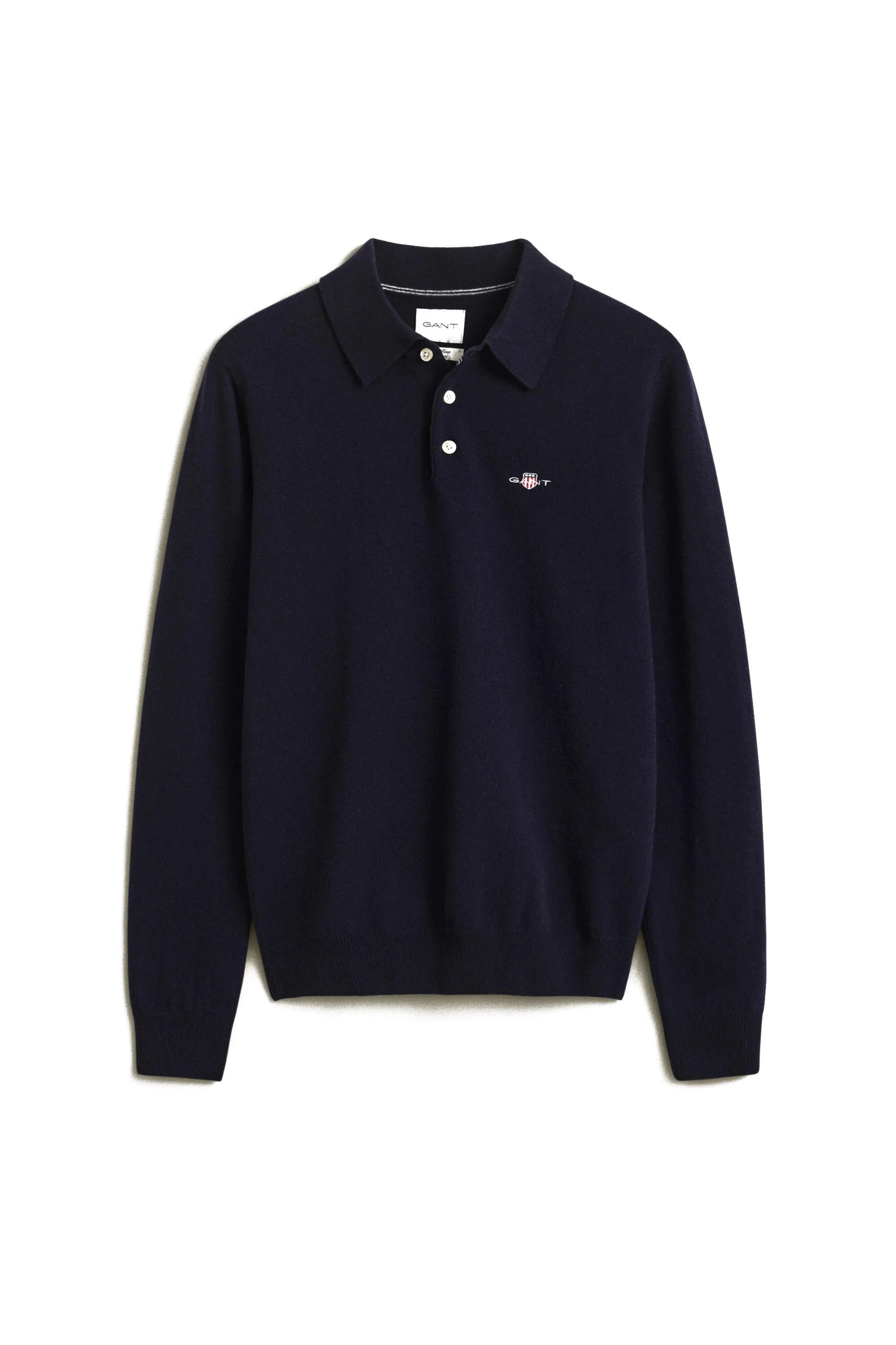 Strickpoloshirt aus Wolle