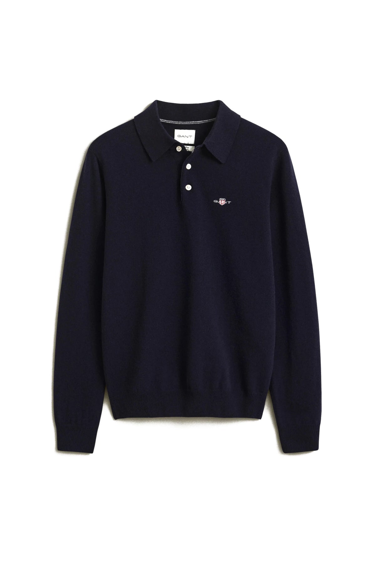 Strickpoloshirt aus Wolle