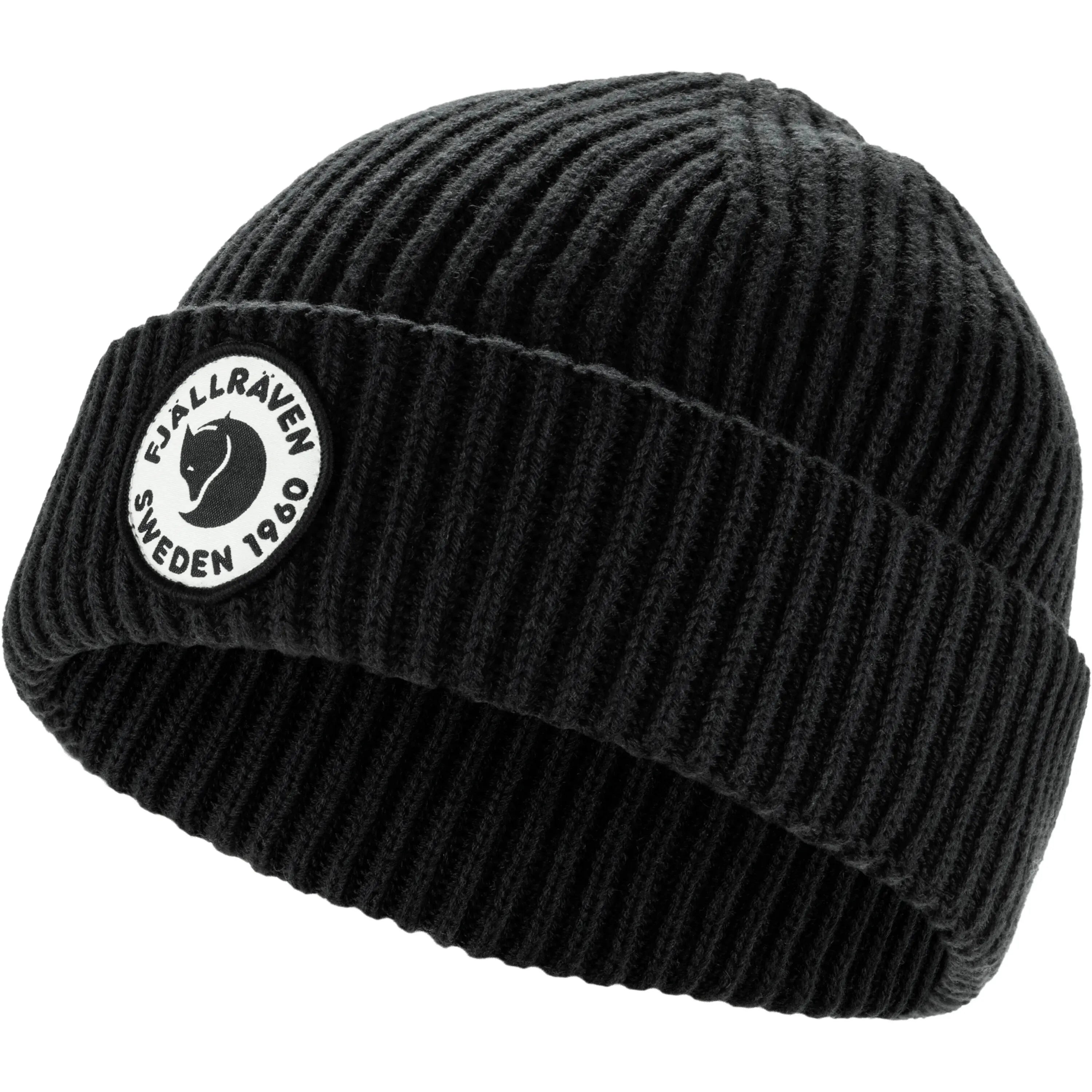 Rippstrickmütze aus Woll-Mix
