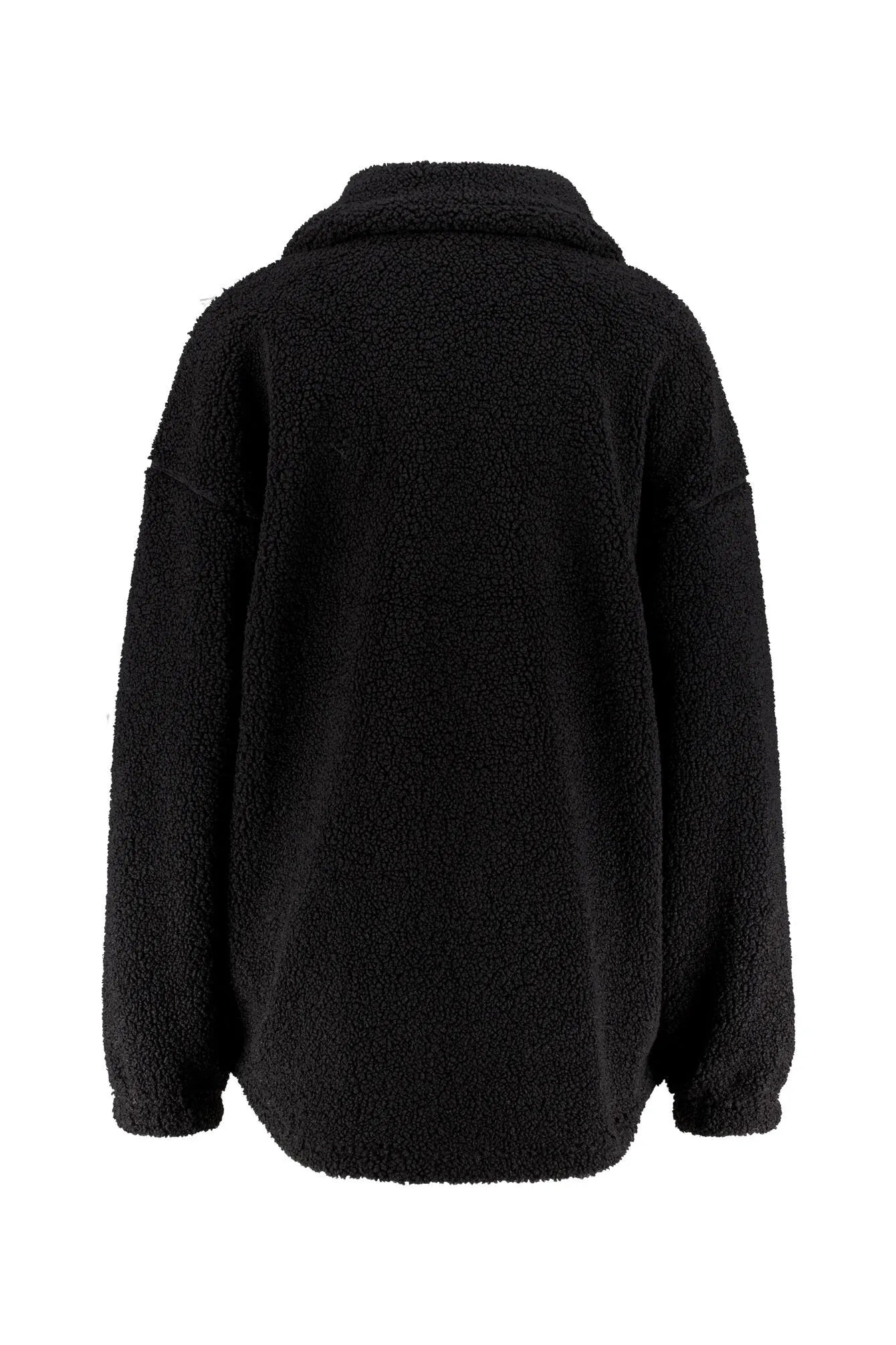 Teddy-Jacke mit Stehkragen