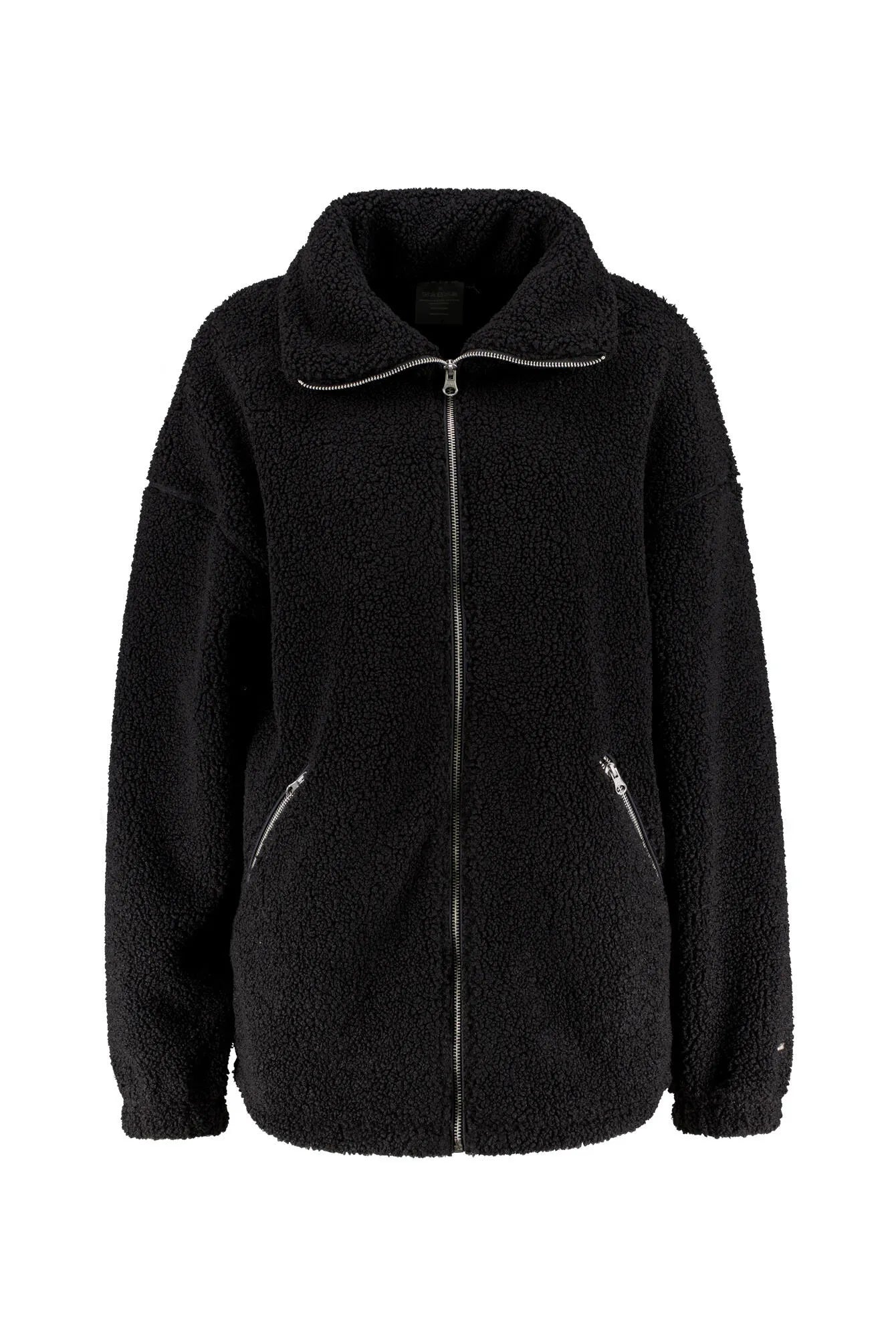 Teddy-Jacke mit Stehkragen