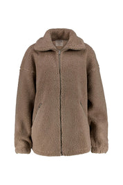 Fleecejacke mit Stehkragen