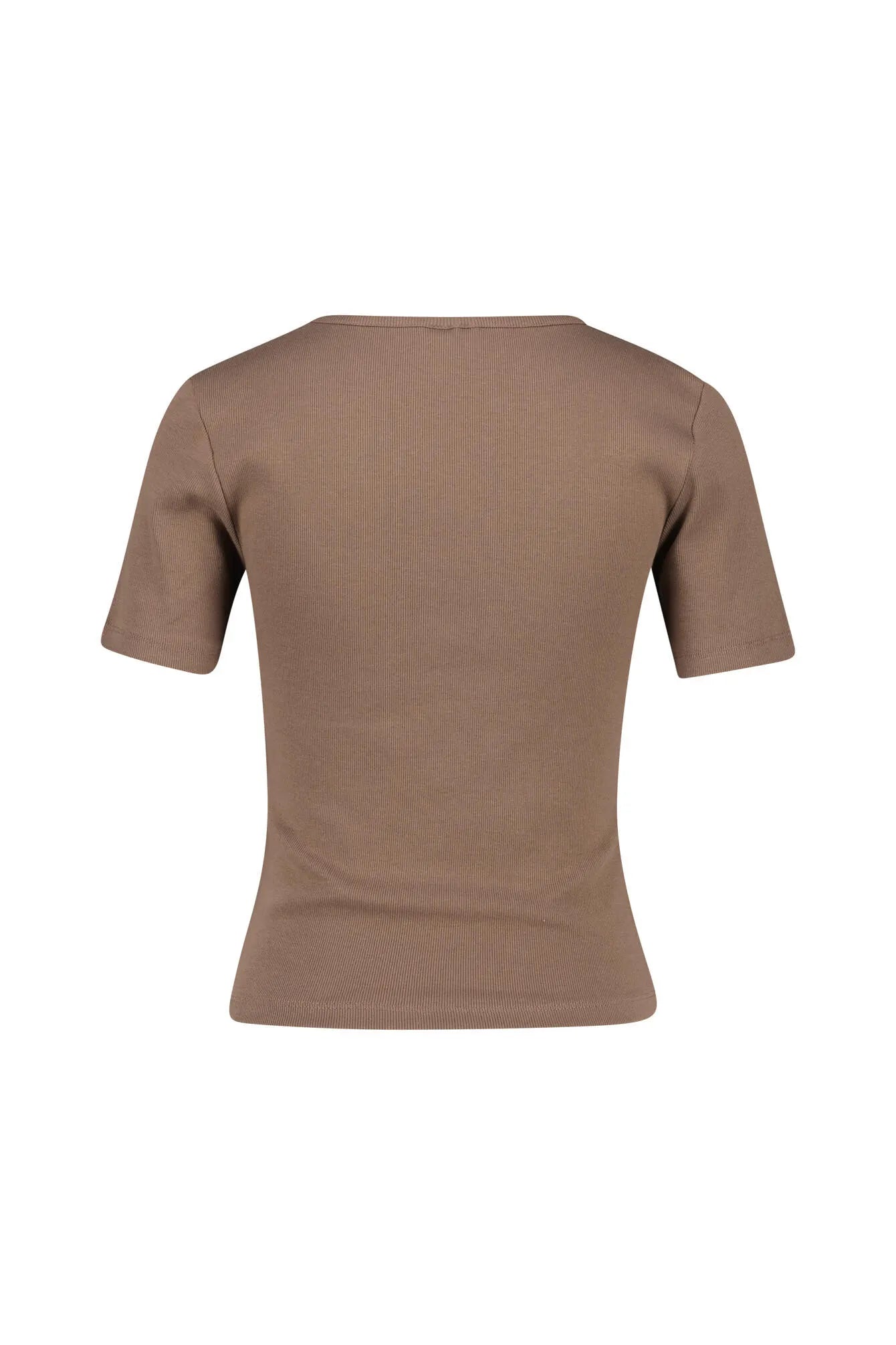 T-Shirt gerippt aus Baumwolle