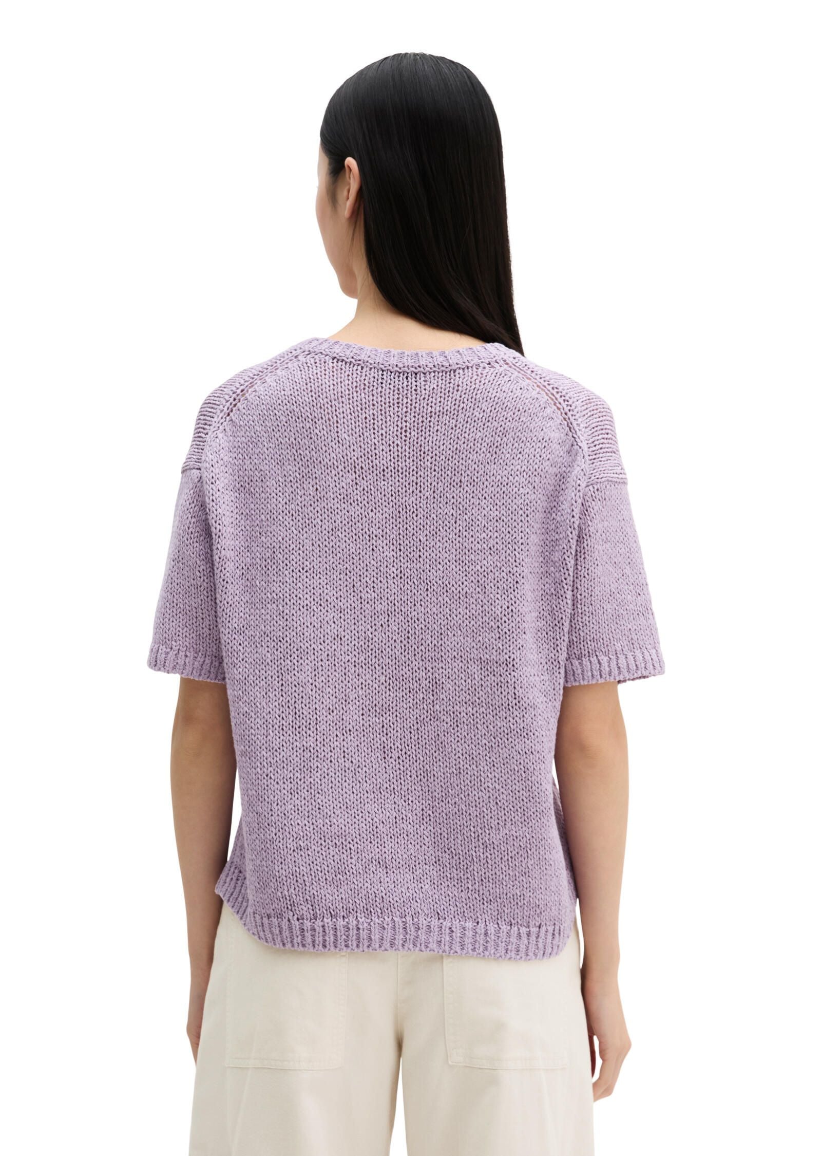 Strick-T-Shirt Loose Fit