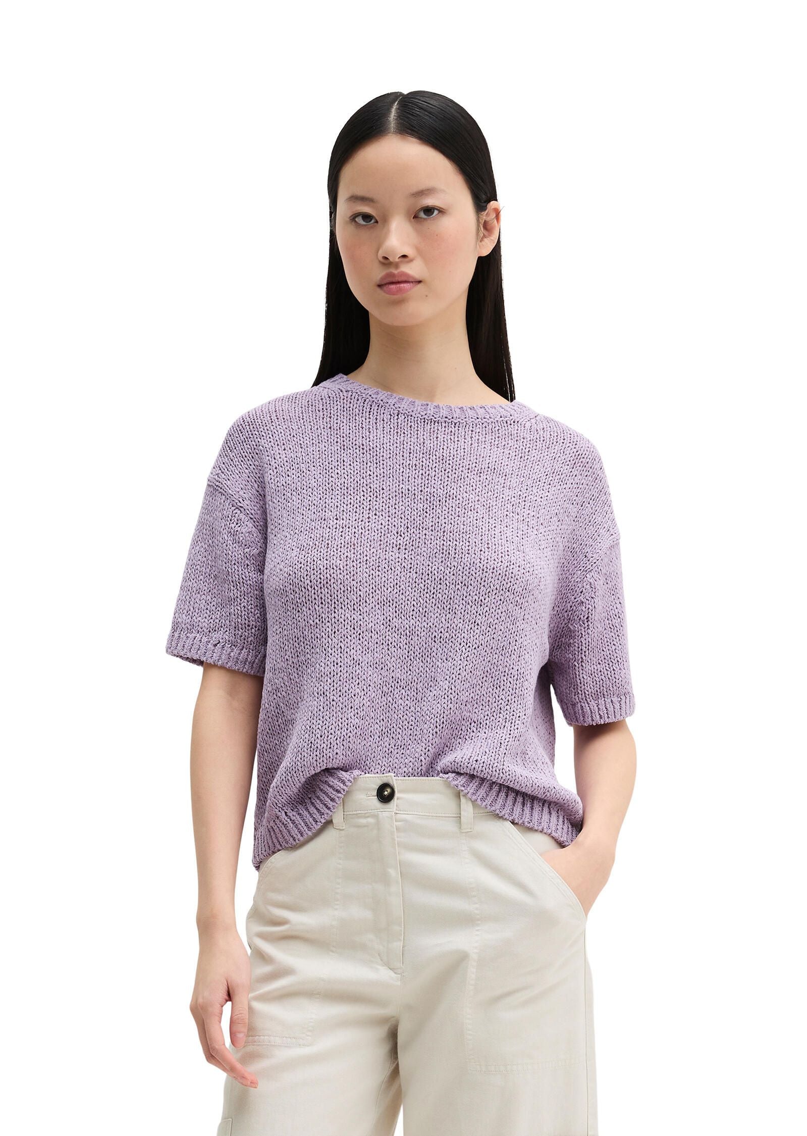 Strick-T-Shirt Loose Fit