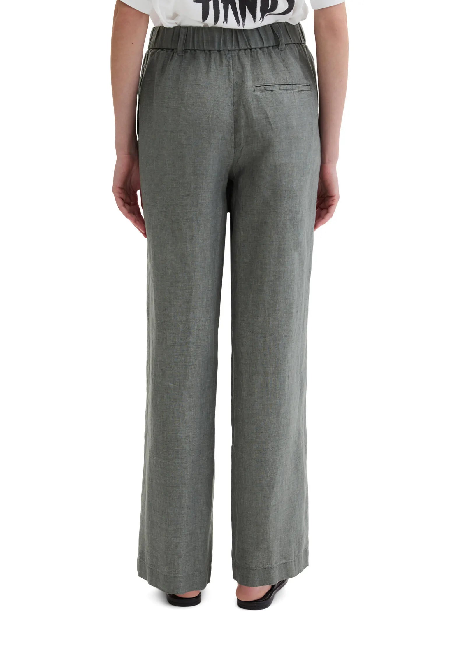 Leinenhose Straight Leg