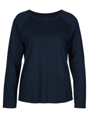 DAMEN Shirt langarm, dark lapis blue