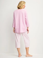 Pyjama 3/4 aus Baumwolle