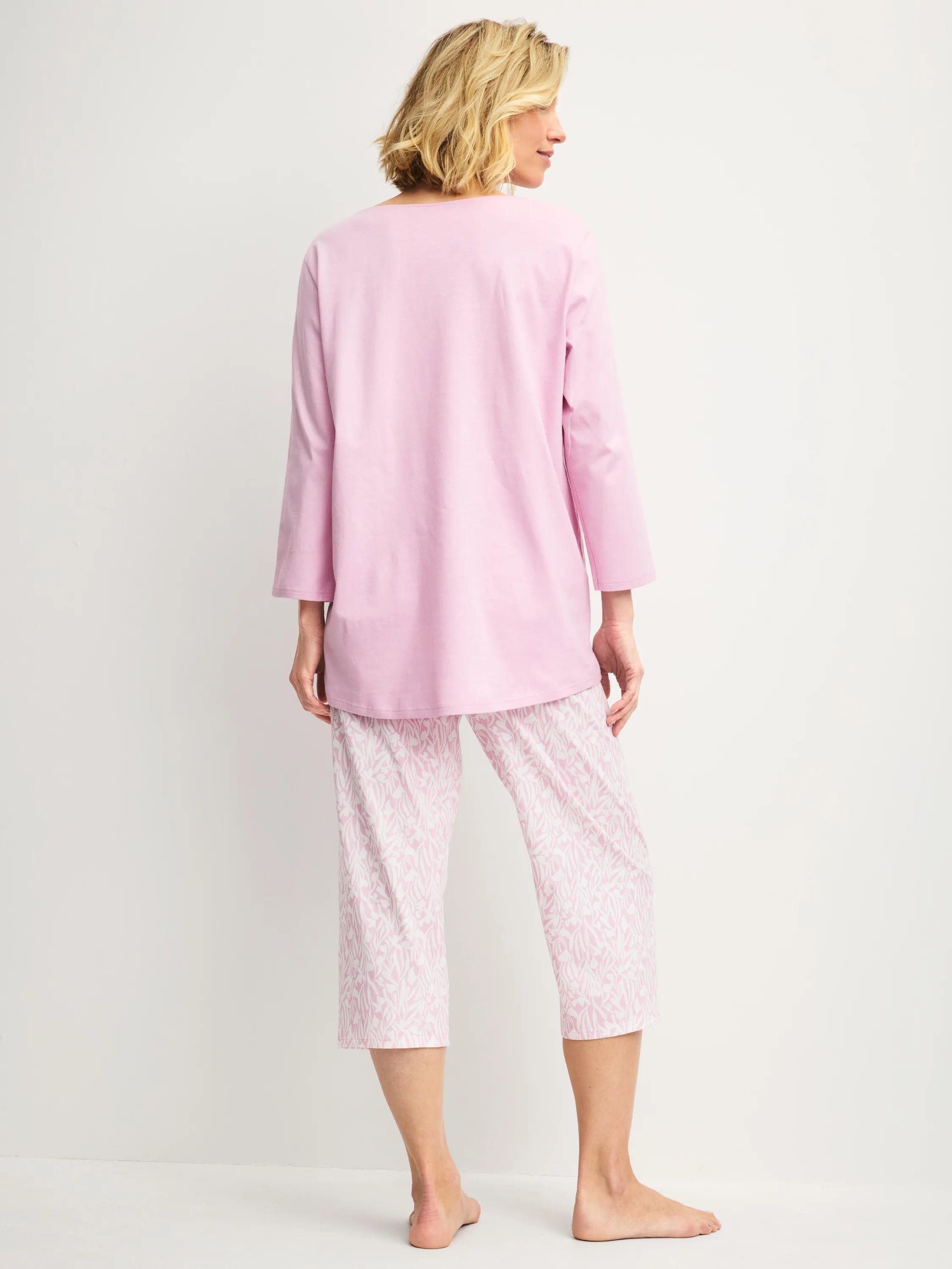 Pyjama 3/4 aus Baumwolle