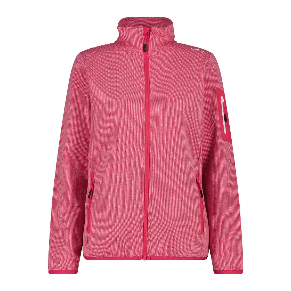 Fleecejacke mit Stehkragen