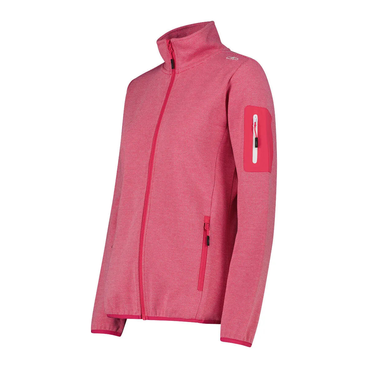 Fleecejacke mit Stehkragen