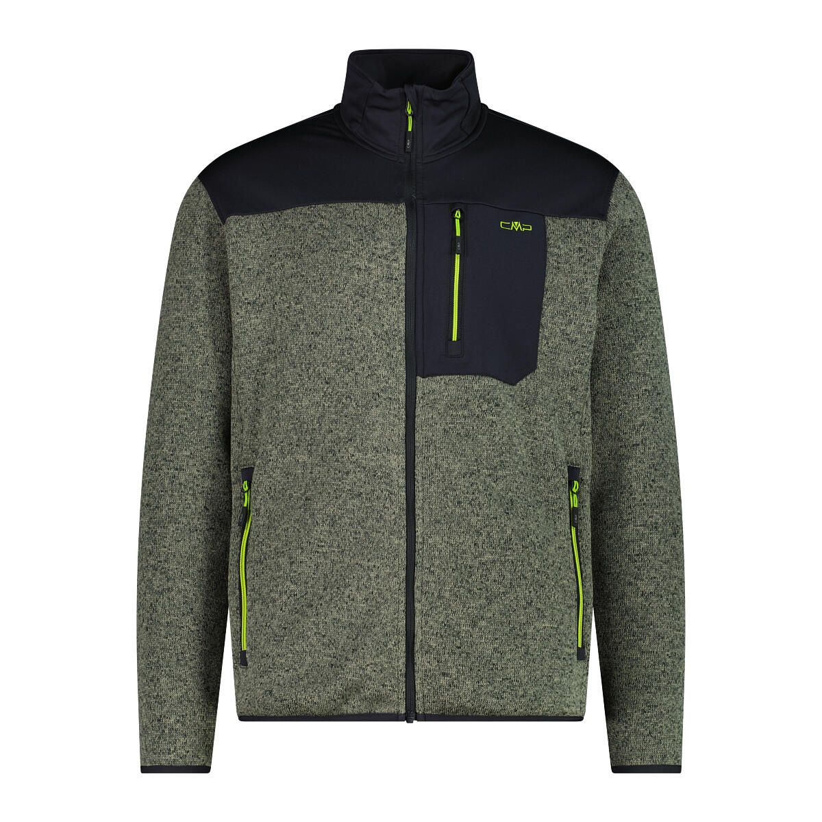 Fleecejacke mit Stehkragen