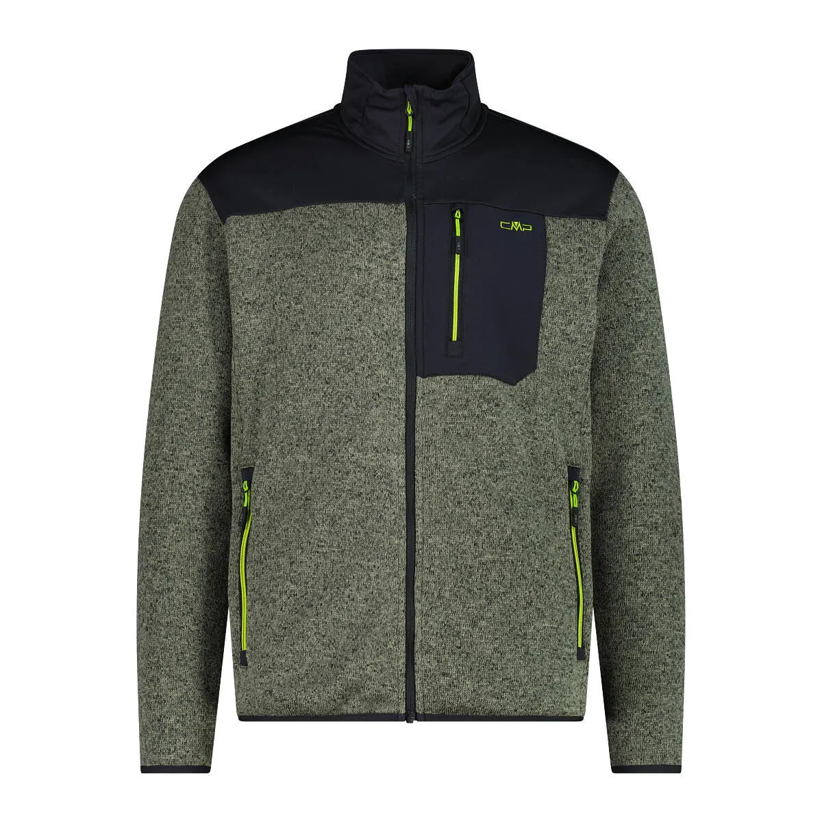 Fleecejacke mit Stehkragen
