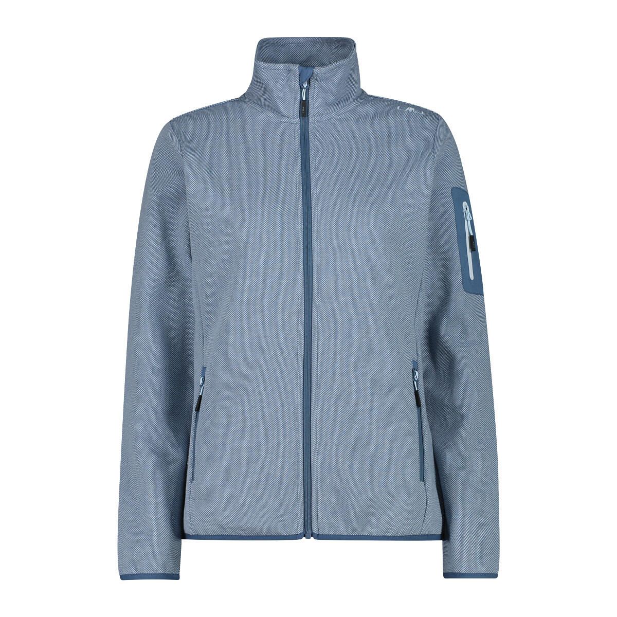 Fleecejacke mit Stehkragen