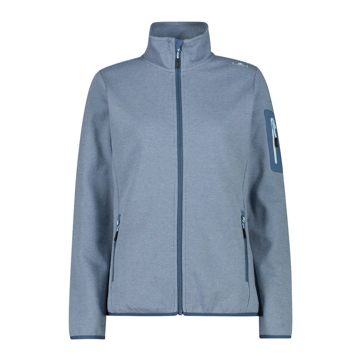 Fleecejacke mit Stehkragen