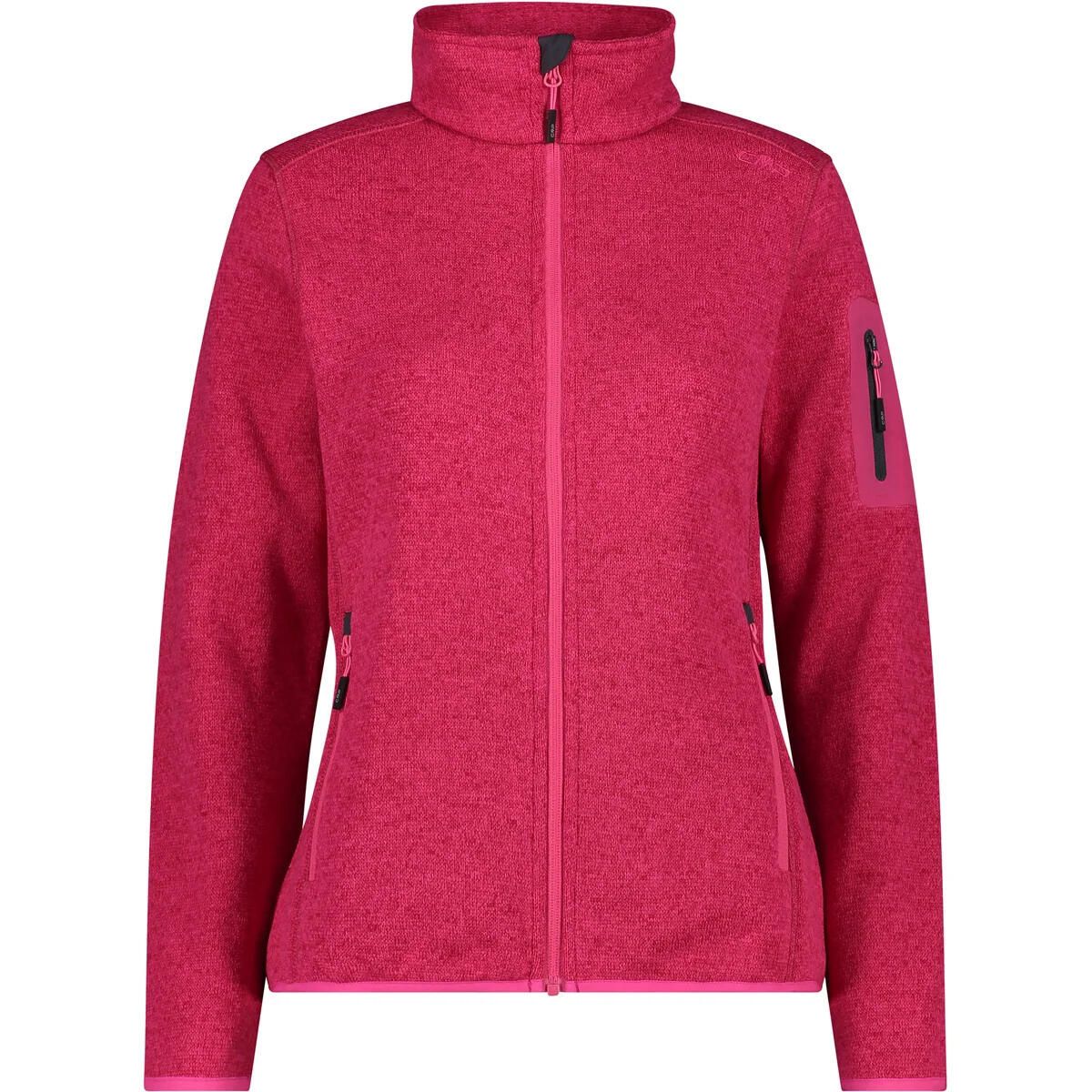 Fleecejacke mit Stehkragen
