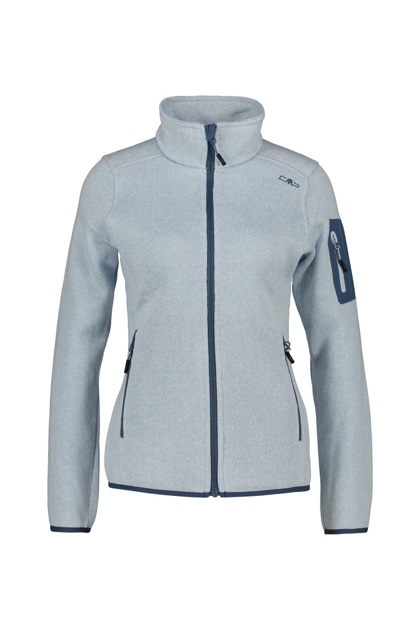 Fleecejacke mit Stehkragen
