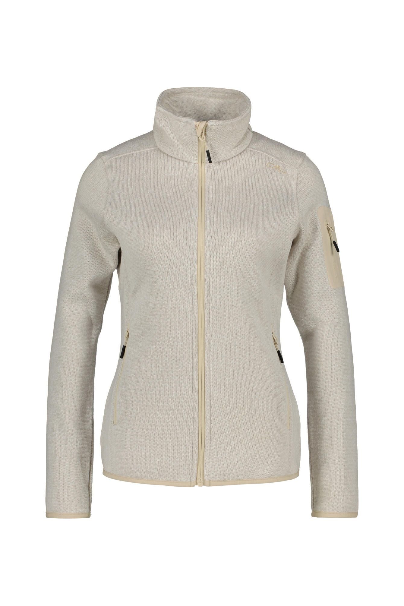Fleecejacke mit Stehkragen