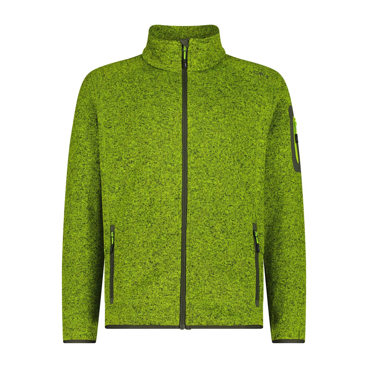 Fleecejacke mit Stehkragen