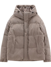 Winterjacke in Cord-Optik