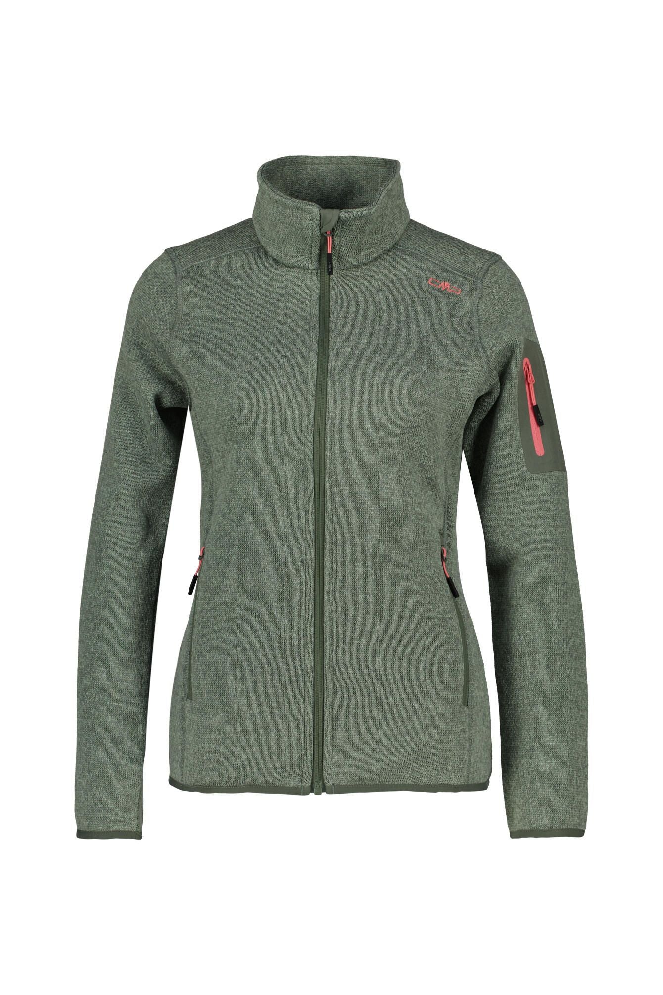 Fleecejacke mit Stehkragen