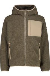 Fleecejacke mit Kapuze