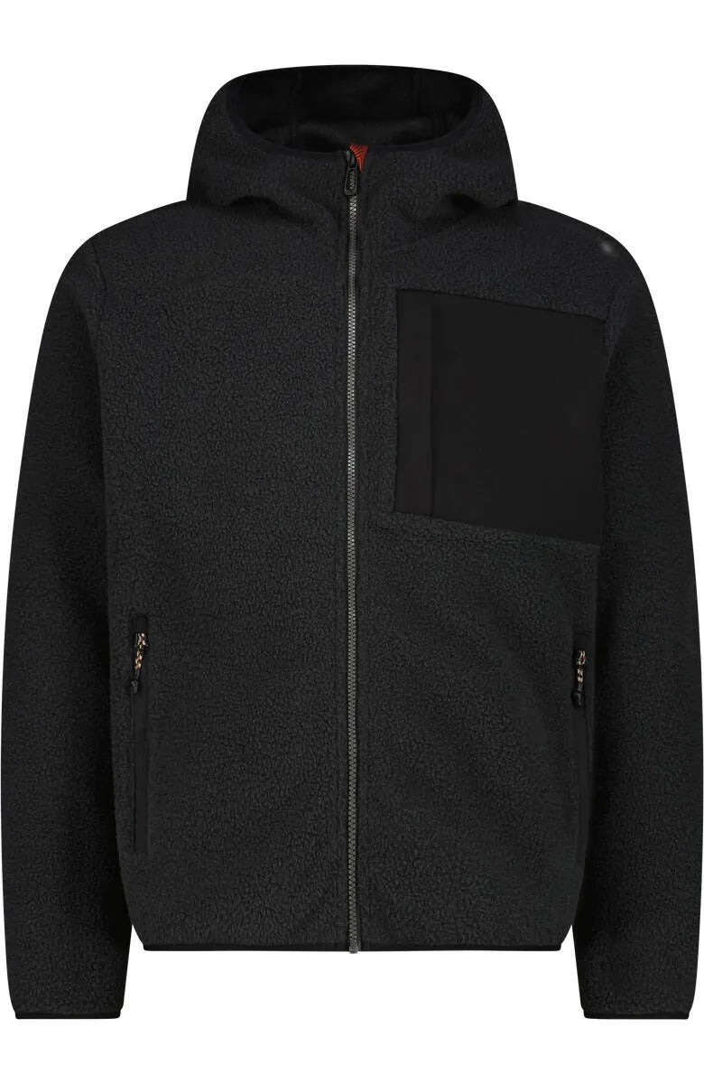Fleecejacke mit Kapuze