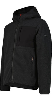 Fleecejacke mit Kapuze