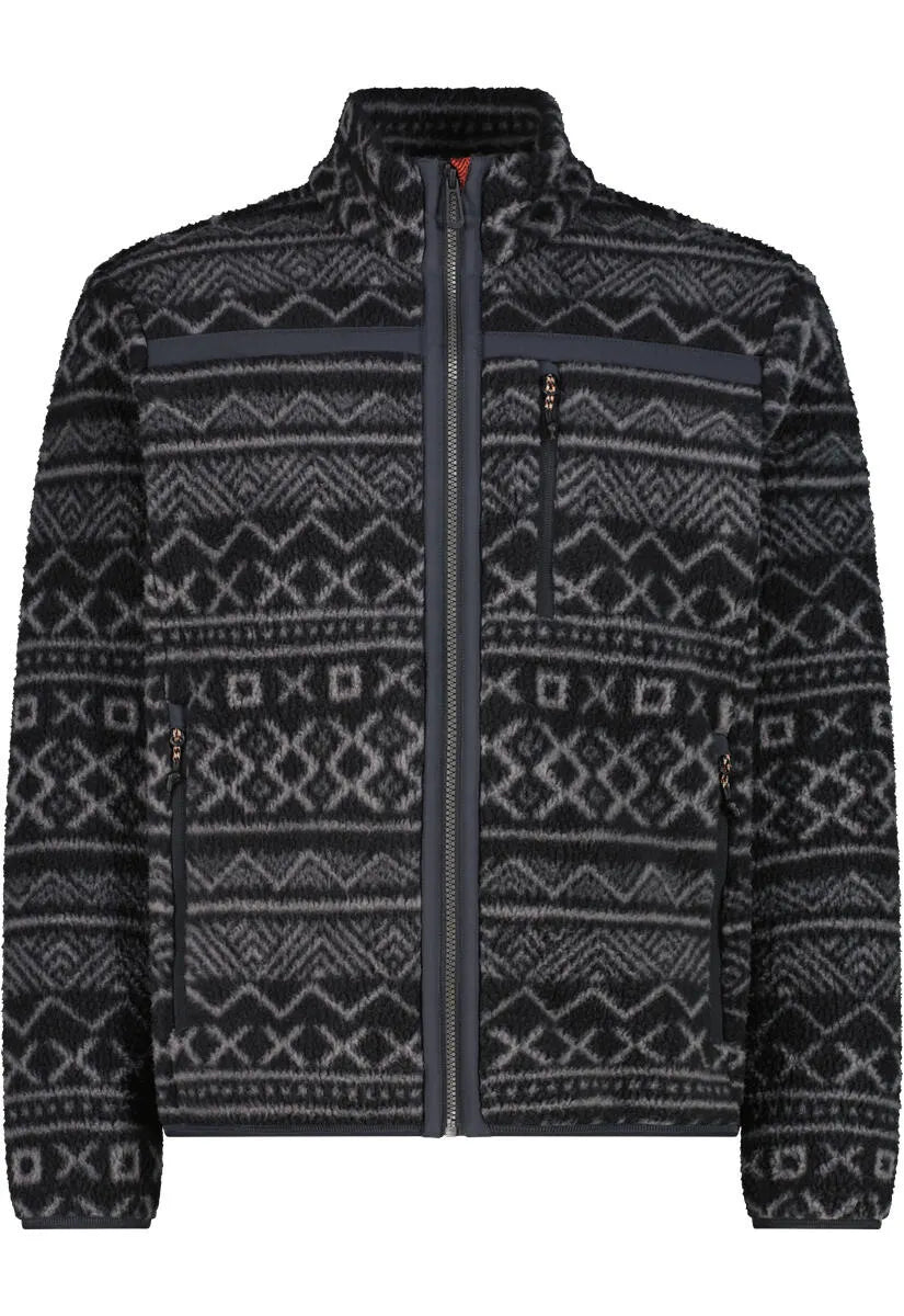 Fleecejacke mit Stehkragen